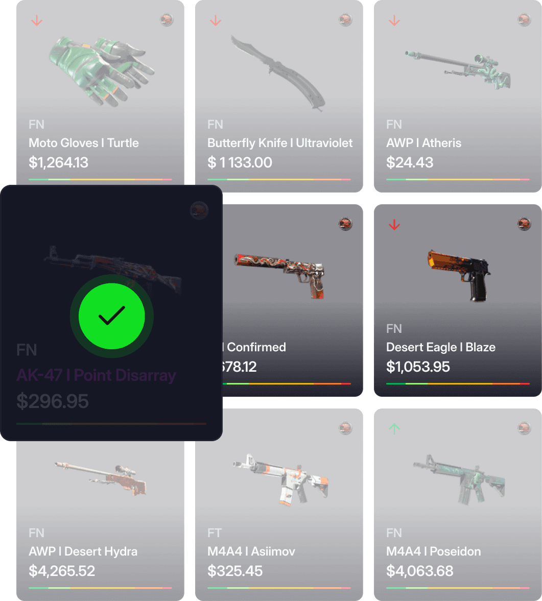 Sell skins background